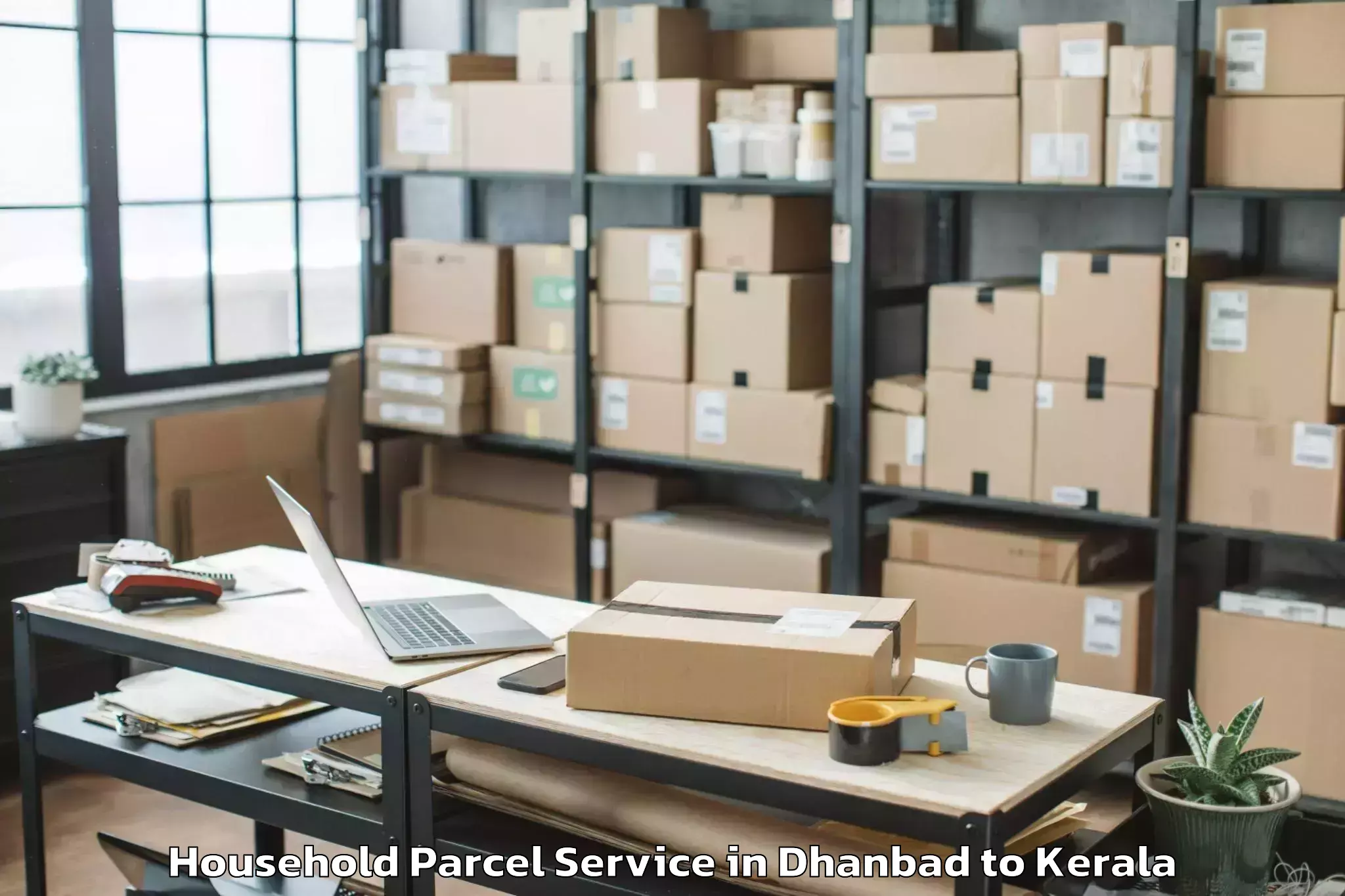 Easy Dhanbad to Alangad Household Parcel Booking